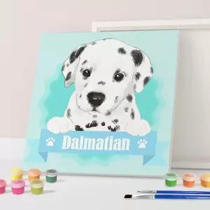 DIY 명화 그림그리기 세트 해피 달마시안 25x25
