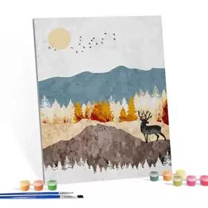 DIY 명화 그림그리기 세트 평화를 부르는 사슴 40x50