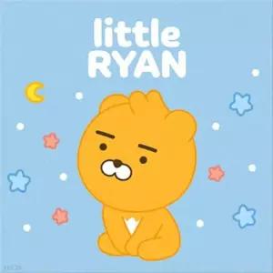 카카오 리틀프렌즈 리틀 라이언 그림그리기 캔버스 25x25cm