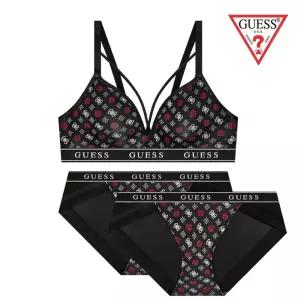 [매장정품] 게스 [선물포장] 로고스트링 브라렛1+팬티2 속옷세트 GEWBRB11GEWBPB11