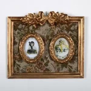 그레이스 2칸 엔틱사진액자 골드) ant-0022) 클래식액자 사각액자 앤틱액자 엔틱액자