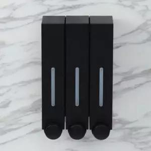 [반려] 클린존 벽걸이 물비누 디스펜서 3구 리필 샴푸 린스통