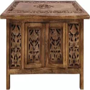 라이트프로 수제 나무 커피 테이블 매거진 및 종이 보관 공간 절약형 디자인이 포함된 사전 조립 직사각형