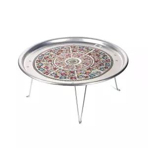 옛날 접이식 양은밥상 2호(50cm) 왕대/양은발상/시골/추억/감성/오봉