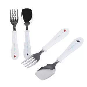 [RIZPICK]아기 어린이 스푼 포크 세트 수저 어린이집 유치원