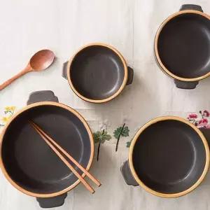 이천도자기 YZ25CO78 던 내열 손곰탕기 양수냄비 도자기