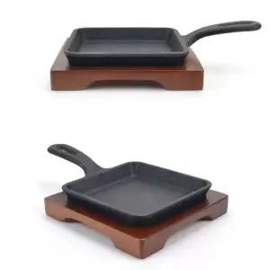 사각 UD14GF66 손잡이 볶음팬 주물팬 감바스팬 목받침세트 7호