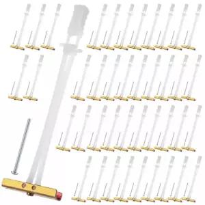 우니 40pcs 벽 앵커 67인치 중공 31624 볼트 스냅 토글 드라이월 헤비 듀티용 TV 마운팅 키트 최대