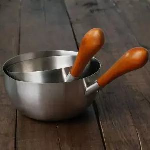 우드핸들 YI65YN81 스텐 밀크팬 이유식 우유 소스 냄비 1인가구