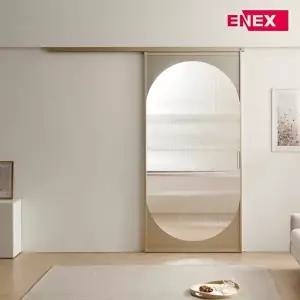 [에넥스]루크 풀 아치 원슬라이딩 중문 그레이 샴페인골드
