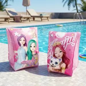 시크릿쥬쥬 KC인증 수영장 어린이 물놀이 팔튜브 암링