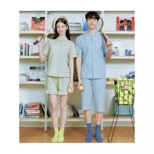 [솔브] 행사 균일가 세일 커플잠옷 리플선염 잔체크 파자마 남여 단품 SPA2401W SPA240.._P421252381