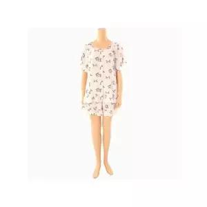 [솔브] 행사 균일가 세일 커플잠옷 레이온 야자수 나염 반팔 여성 파자마 SPA2404W A_P421259011