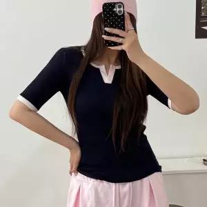 [아이우먼] 트임브이스판티셔츠 GBX590M604 빅사이즈_P421357099