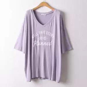 [아이우먼] 브이넥8부라인티셔츠 RAD454M604 빅사이즈_P421357102