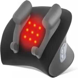 열이 있는 크레캐드 넥 마사지 베개 심부 조직 반죽으로 시아츠 등과 어깨 전신 근육통 를 위한 휴대용