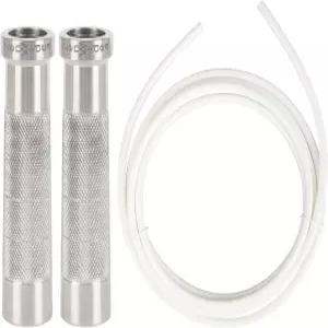 고강도 운동 피트니스를 위한 스테인리스 스틸 핸들 2LB 가중 줄넘기 복싱을 엉킴 없는 볼 베어링 스피드