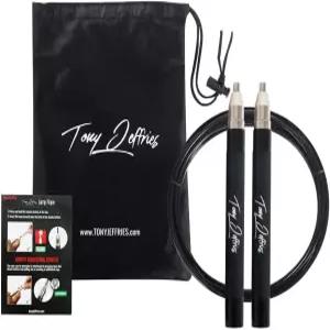 토니 제프리스 360도 스핀 볼 베어링의 2.0 스피드 줄넘기 실리콘 그립 핸들이 있는 일일 운동 피트니스