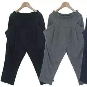 여자 편한 주머니 밴딩 배기팬츠 면 7부 바지 추리닝 (HSJ-WCD2041)