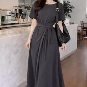 드레 스트랩 원피스 소프트 이프 롱 데일리룩