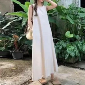 나시 롱 백트임 원피스 에어리 핏 데일리룩 하객룩