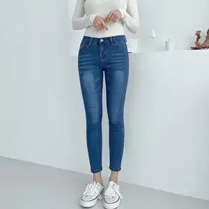 여자 데일리 편한 플렌타 스판 스키니진 빅사이즈 (HSJ-WF772E9)