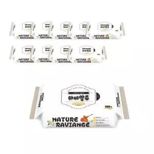 엠보싱 물티슈 네이처티슈 100매 10개