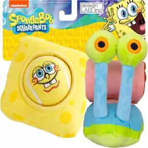 디자인 랩 Inc 스폰지밥 네모바지 공식 상품 견 장난감 개리 바다 달팽이 가치 2팩 네스팅 테니스 공