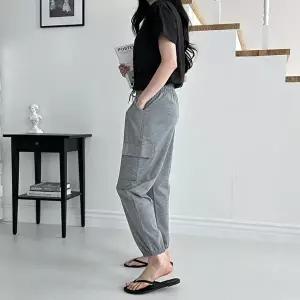 여자 그리토308 면팬츠 조거팬츠 카고바지 츄리닝바지 (HSJ-WF008DF)