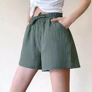 8컬러 여자 반바지 패션 여름 밴딩 허리 린넨 (HSJ-WFGVGCC)