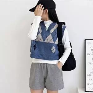 여성 포근 골덴 코듀로이 밴딩 반바지 기모 (HSJ-WFGOPXE)