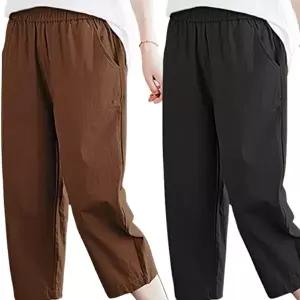 여성 7부 아이스 냉장고 팬츠 시원한 여름바지 반바지 (HSJ-WFHYL8Y)