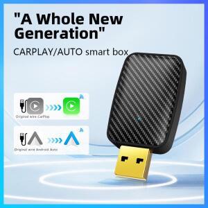 무선 카플레이 안드로이드 호환 오토 어댑터 동글 플러그 앤 OEM 유선 차량 모델용