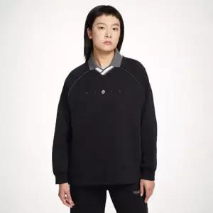 [나이키] 스포츠웨어 플리스 여성 오버사이즈 그래픽 폴로 탑 - 010 IF0257 1852070