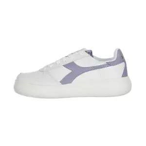 [디아도라] WB 엘리트 와이드 스니커즈 화이트 퍼플 174331-C7903