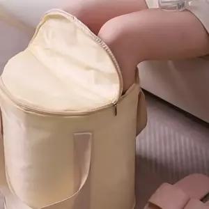 휴대용 족욕가방 이중보온 이동식 족탕 수족냉증완화 방수가방 워터백 파우치포함