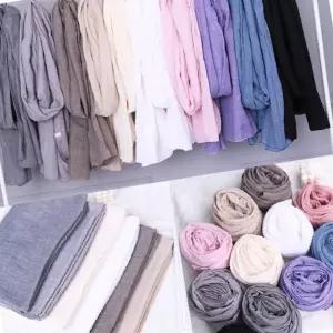 스카프 간절기 무지 봄 피그먼트 목도리 머플러 소프트 겨울 가을 롱 면 단색