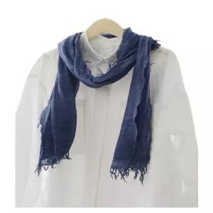 얇은 쉬폰 코튼 목도리 심플 여행 코디 봄가을 패션