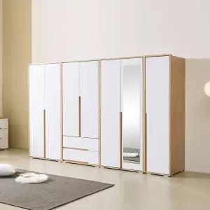 동서가구 프렌드 2서랍 거울 옷장세트 2820 일반형 DF926559