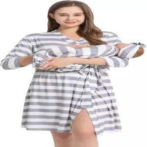 Galabloomer 임산부용 로브와 베이비용 블랭킷 엄마를 위한 출산용 포대 세트