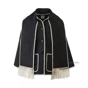 (토템) SS26 여성 스카프 디테일 코트 244WRO918FB0292 083