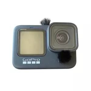 죽은 고양이 모피 윈드 스크린 머플러 커버 팝 필터 고 프로 HERO 9 10 11 용 마이크로 머프 마이크 앞유리