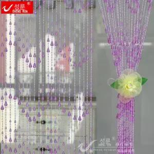 커튼 비즈발 크리스탈 가림막 구슬발 문발 차단 주방 투명 주렴 식당 키트