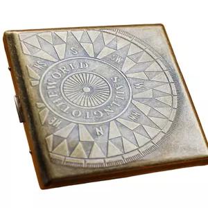 빈티지 메탈 담배케이스 고급 슬림 휴대용 시가렛 수납