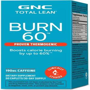 GNC 토탈 린 번 60 임상적으로 입증된 열 발생 포뮬러 30인분