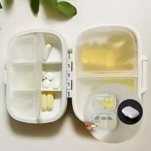 알약케이스 8칸 인기 약통 화이트 트렌드 휴대용 케이스 휴대용미니약통