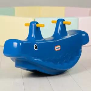 리틀타익스 돌고래시소 흔들말 놀이방 말타기 실내 승용완구 유아 승마놀이 흔들놀이 (블루)