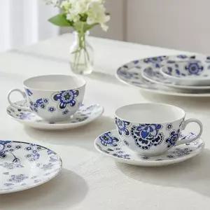 [롯데백화점]골드플로라 프리미엄 골드플로라 아무르 홍찻잔 2인조세트 / 고급식기 커피잔 찻잔