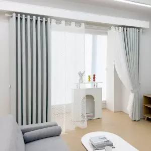 [지나송]노엘 암막커튼+코디커튼+커튼봉 (대형)