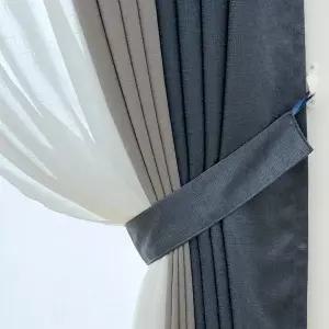 [지나송]디온 암막커튼+코디커튼+커튼봉 (대형)